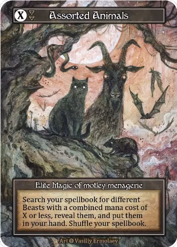 Assorted Animals (Foil), Alpha — Sorcery card price