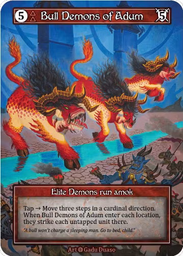 Bull Demons of Adum (Foil), Alpha — Sorcery card price