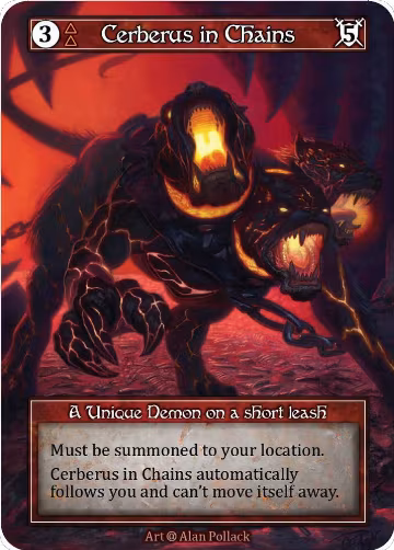 Cerberus in Chains (Foil), Alpha — Sorcery card price