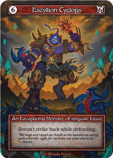 Escyllion Cyclops (Foil), Alpha — Sorcery card price