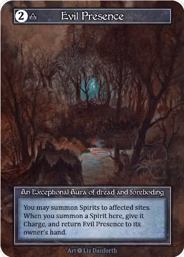 Evil Presence (Foil), Alpha — Sorcery card price