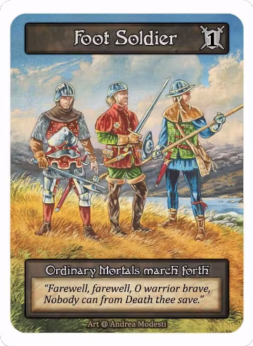 Foot Soldier (2) (Box Topper), Alpha — Sorcery card price