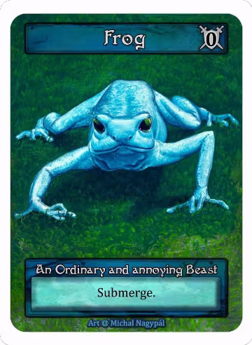 Frog (Blue) (Box Topper), Alpha — Sorcery card price