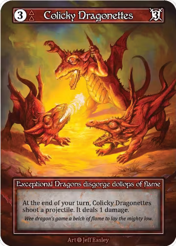 Colicky Dragonettes (Foil), Alpha — Sorcery card price