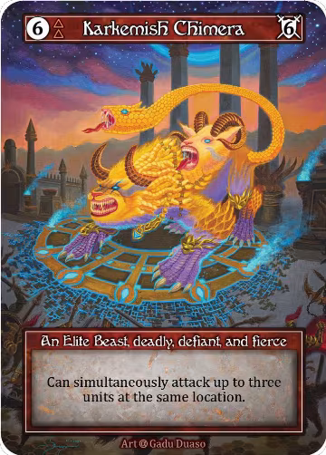 Karkemish Chimera (Foil), Alpha — Sorcery card price