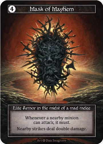 Mask of Mayhem (Foil), Alpha — Sorcery card price