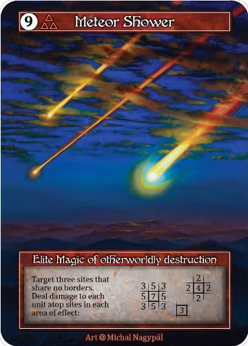Meteor Shower (Foil), Alpha — Sorcery card price