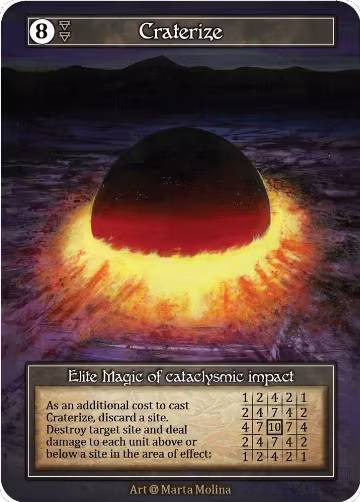 Craterize (Foil), Alpha — Sorcery card price