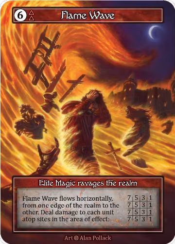 Flame Wave (Foil), Alpha — Sorcery card price