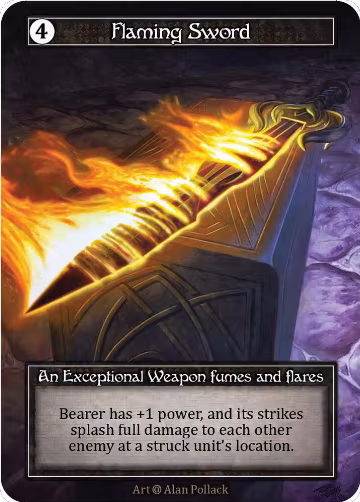 Flaming Sword (Foil), Alpha — Sorcery card price