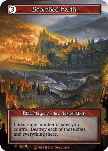 Scorched Earth (Foil), Alpha — Sorcery card price