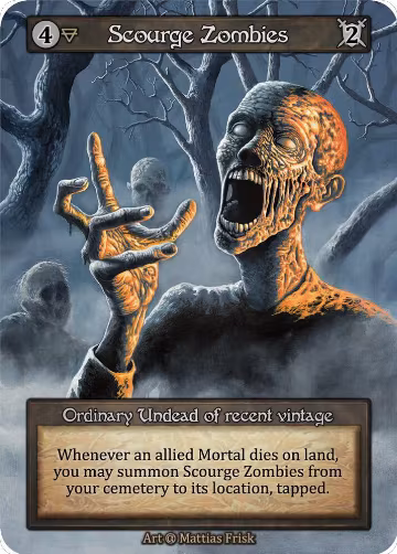 Scourge Zombies, Alpha — Sorcery card price