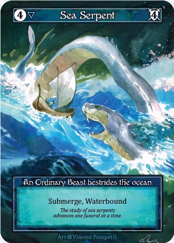 Sea Serpent (Foil), Alpha — Sorcery card price