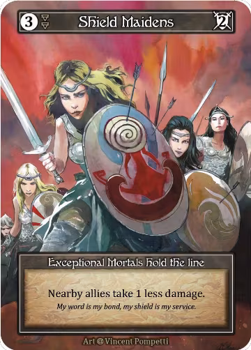 Shield Maidens (Foil), Alpha — Sorcery card price
