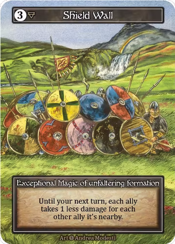 Shield Wall (Foil), Alpha — Sorcery card price