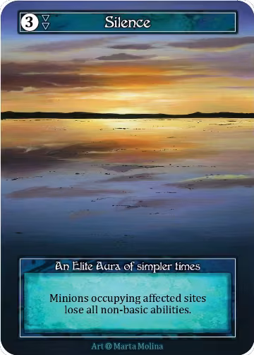 Silence (Foil), Alpha — Sorcery card price