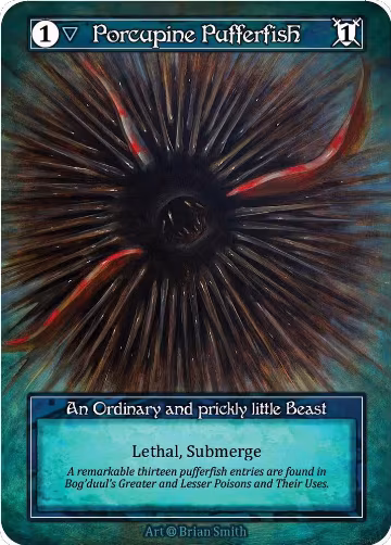 Porcupine Pufferfish (Foil), Alpha — Sorcery card price