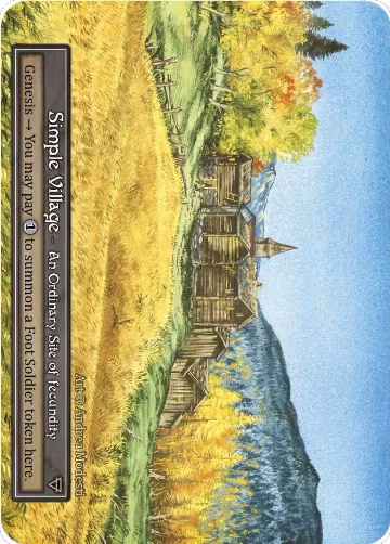 Simple Village (Foil), Alpha — Sorcery card price