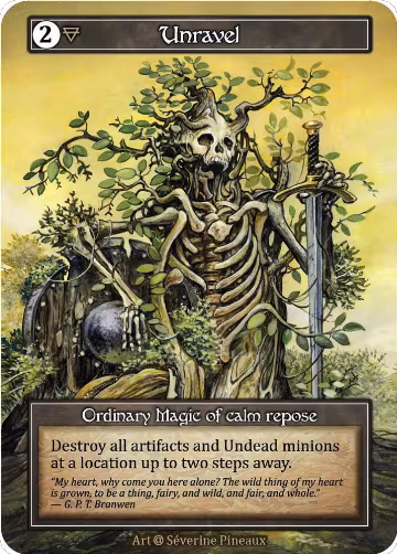 Unravel (Foil), Alpha — Sorcery card price