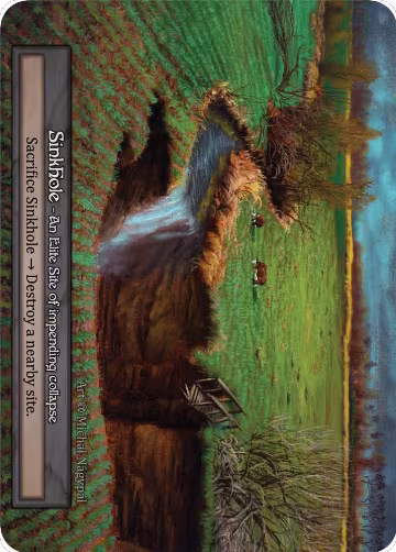 Sinkhole, Alpha — Sorcery card price