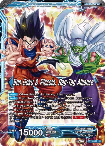 Son Goku // Son Goku & Piccolo, Rag-Tag Alliance (BT23-037), Perfect Combination — DB Super card price