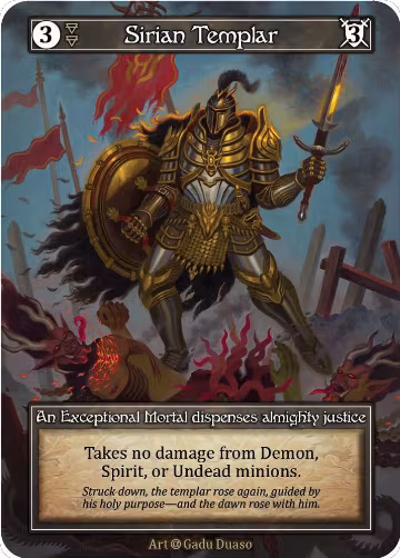Sirian Templar (Foil), Alpha — Sorcery card price