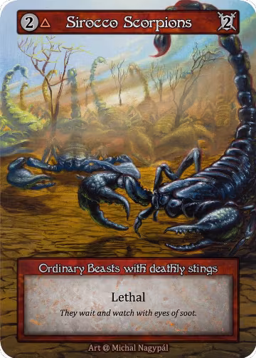 Sirocco Scorpions, Alpha — Sorcery card price