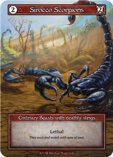 Sirocco Scorpions (Foil), Alpha — Sorcery card price