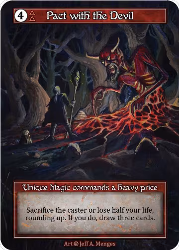 Pact with the Devil (Foil), Alpha — Sorcery card price