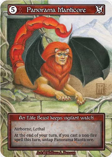 Panorama Manticore (Foil), Alpha — Sorcery card price