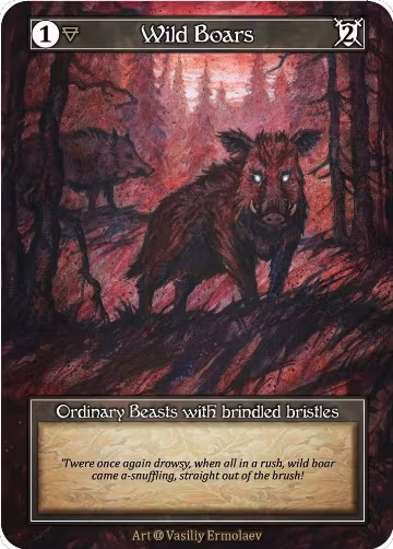 Wild Boars (Foil), Alpha — Sorcery card price