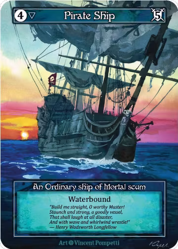 Pirate Ship (Foil), Alpha — Sorcery card price