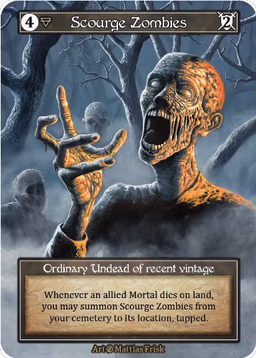 Scourge Zombies (Foil), Beta — Sorcery card price
