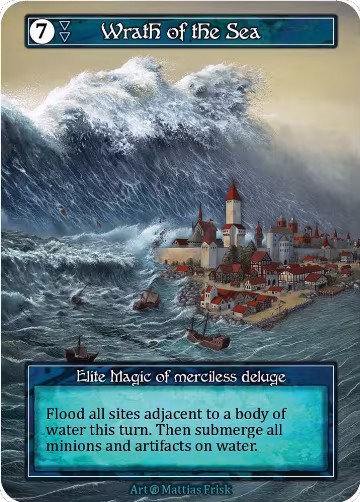 Wrath of the Sea (Foil), Beta — Sorcery card price