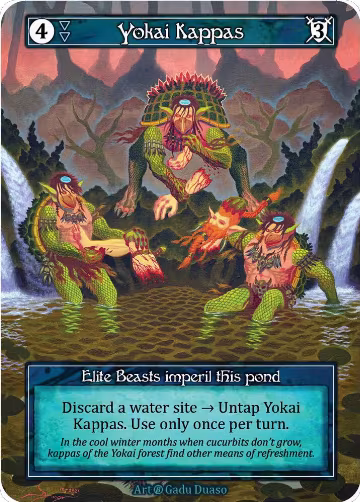 Yokai Kappas (Foil), Beta — Sorcery card price