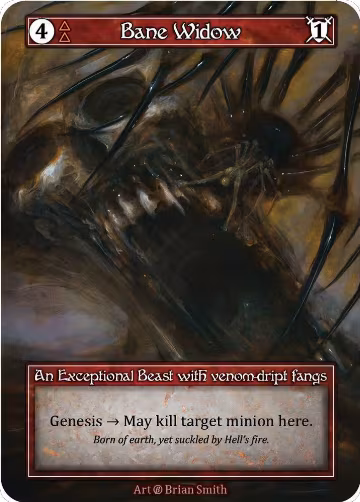 Bane Widow (Foil), Beta — Sorcery card price