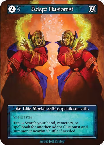 Adept Illusionist (Foil), Beta — Sorcery card price