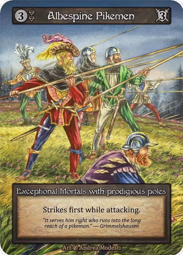 Albespine Pikemen, Beta — Sorcery card price
