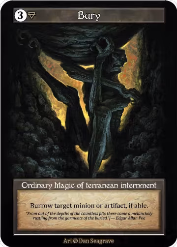 Bury (Foil), Beta — Sorcery card price