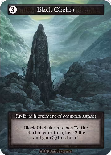 Black Obelisk (Foil), Beta — Sorcery card price