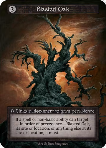 Blasted Oak, Beta — Sorcery card price