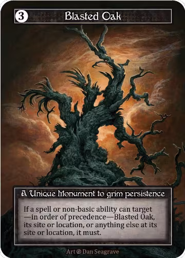 Blasted Oak (Foil), Beta — Sorcery card price