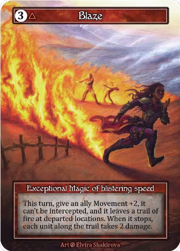 Blaze (Foil), Beta — Sorcery card price