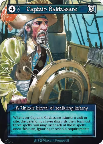 Captain Baldassare (Foil), Beta — Sorcery card price