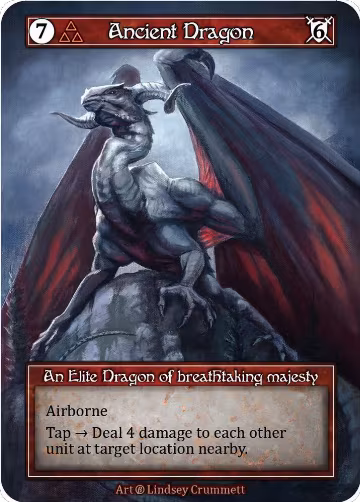 Ancient Dragon (Foil), Beta — Sorcery card price