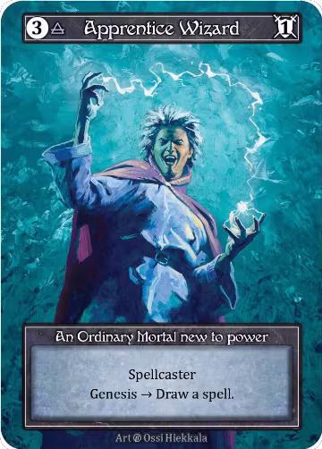 Apprentice Wizard (Foil), Beta — Sorcery card price