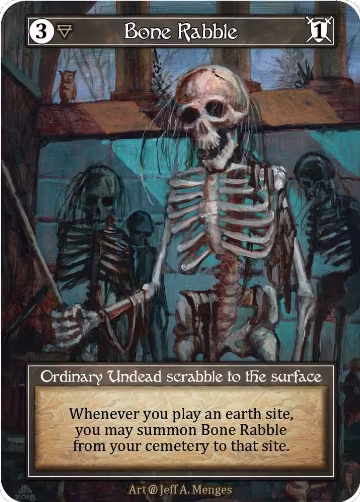 Bone Rabble (Foil), Beta — Sorcery card price