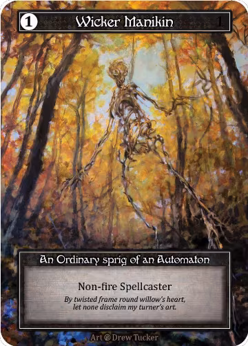 Wicker Manikin (Foil), Beta — Sorcery card price