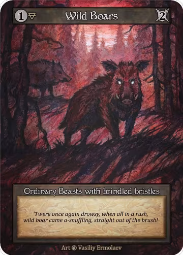 Wild Boars, Beta — Sorcery card price