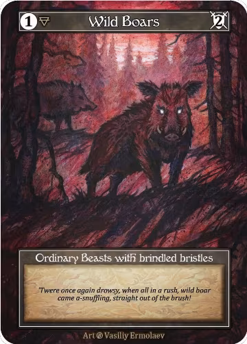 Wild Boars (Foil), Beta — Sorcery card price
